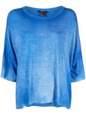 Avant Toi relaxed-fit ribbed T-shirt - Blue