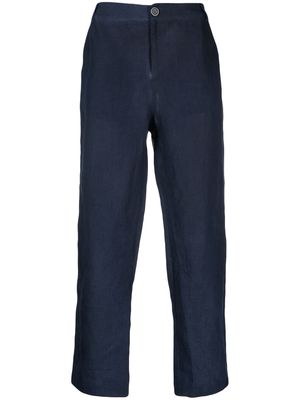 Avant Toi straight-leg hemp trousers - Blue
