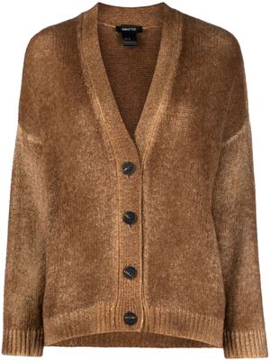 Avant Toi V-neck buttoned cardigan - Brown