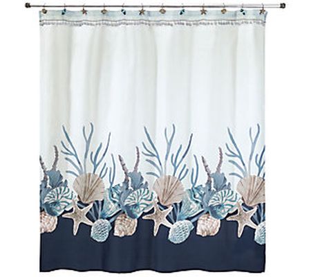 Avanti Linens Blue Lagoon Shower Curtain