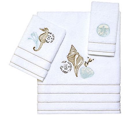 Avanti Linens Farmhouse Shell 3-Piece Towel Set