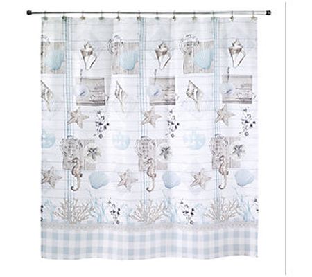 Avanti Linens Farmhouse Shell Shower Curtain