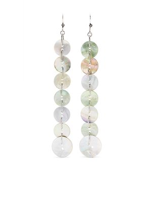 AVAVAV circular-pendant drop earrings - Green