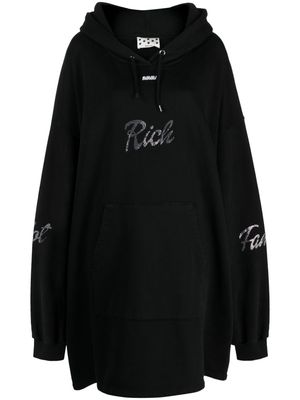 AVAVAV Hot Rich Famous crystal-embellished hoodie - Black