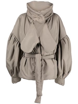 AVAVAV tie-fastening puffer jacket - Neutrals