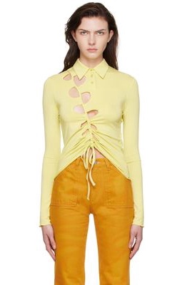 AVAVAV Yellow Cutout Shirt