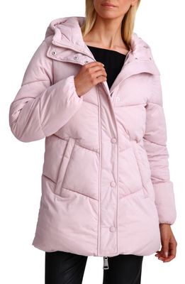 Avec Les Filles Thermal Puff Hooded Puffer Jacket in Quarts