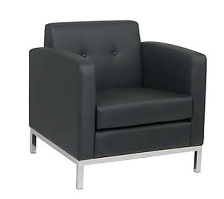 Avenue Six Wall Street Arm Chair - Black