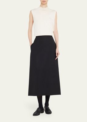 Avianna Midi Wool Skirt