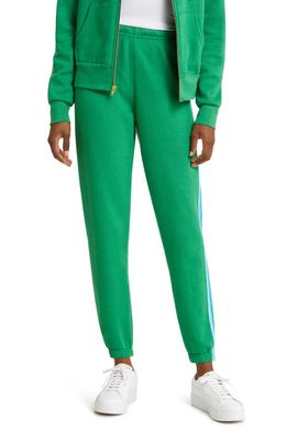 Aviator Nation Stripe Sweatpants in Kelly Green/Blue