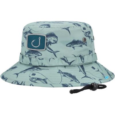 AVID Sportswear Men's Avid Gray Baja Boonie AVIDry Bucket Hat in Green