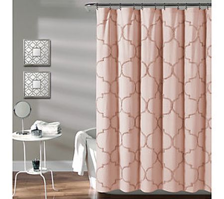 Avon Chenille Trellis 72" x 72" Shower Curtain by Lush Decor