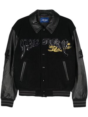 Awake NY dragon-embroidery bomber jacket - Black