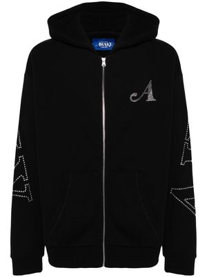 Awake NY logo-embellished cotton hoodie - Black