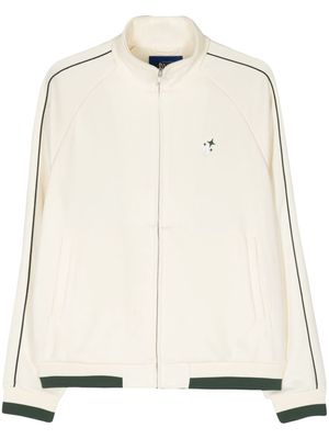 Awake NY logo-embroidered crepe track jacket - Neutrals