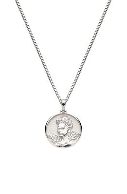Awe Inspired Mini Frida Kahlo Pendant Necklace in Sterling Silver