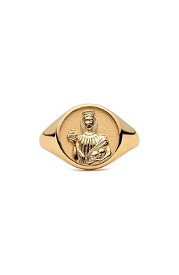 Awe Inspired Persephone Signet Ring in Gold Vermeil