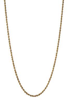 Awe Inspired Rope Chain Necklace in Gold Vermeil