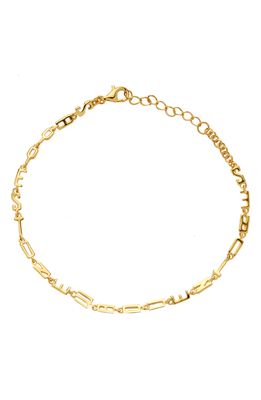 Awe Inspired Say Yes To New Adventures Bracelet in Gold Vermeil