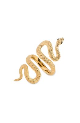 Awe Inspired Snake Wrap Ring in Gold Vermeil