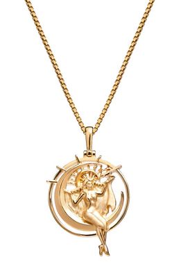 Awe Inspired Special Edition Selene Pendant Necklace in Gold Vermeil