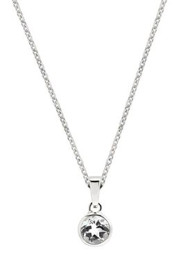Awe Inspired White Topaz Amulet Necklace in Sterling Silver