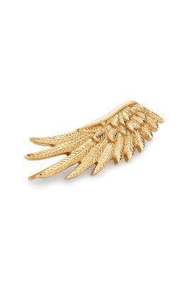 Awe Inspired Wing Single Ear Crawler in Gold Vermeil