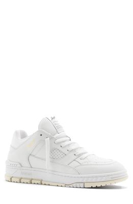Axel Arigato Area Lo Sneaker in White/Beige