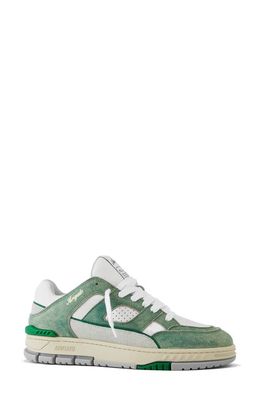 Axel Arigato Area Lo Sneaker in White/Green 