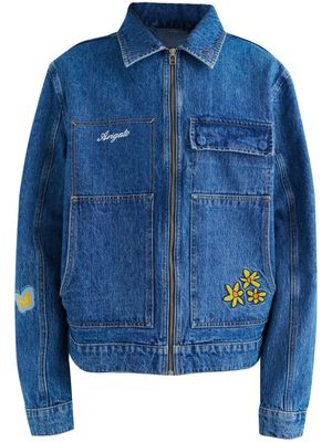 Axel Arigato Beam embroidered denim jacket - Blue