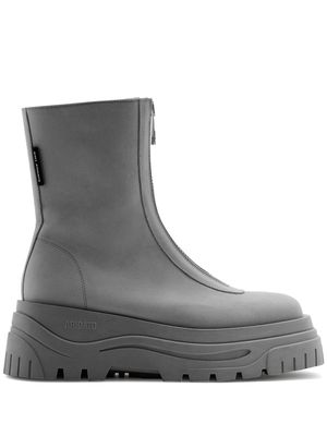 Axel Arigato Blyde zip-up leather boots - Grey