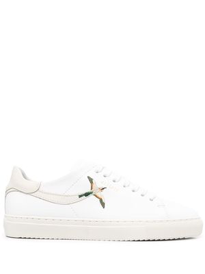 Axel Arigato embroidered-bird lace-up sneakers - White