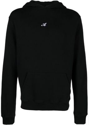Axel Arigato embroidered-logo hoodie - Black