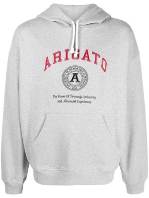 Axel Arigato embroidered-logo hoodie - Grey