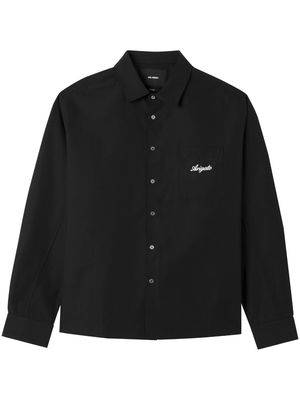 Axel Arigato Flow logo-print overshirt - Black