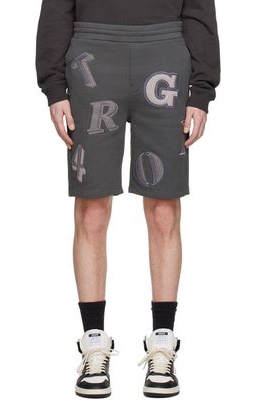 Axel Arigato Gray Typo Shorts