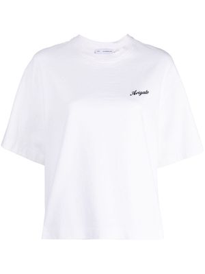 Axel Arigato Honor logo-embroidered cotton T-shirt - White