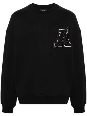Axel Arigato logo-embroidered cotton sweatshirt - Black