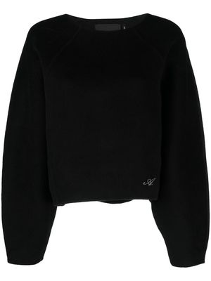 Axel Arigato logo-embroidered jumper - Black