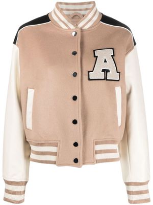 Axel Arigato logo-patch bomber jacket - Neutrals
