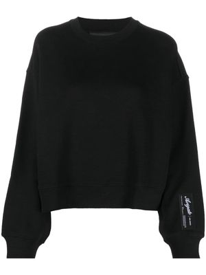 Axel Arigato logo-patch crew neck sweatshirt - Black