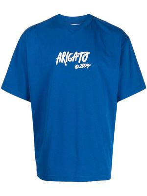 Axel Arigato logo-print organic cotton T-shirt - Blue