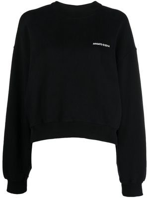 Axel Arigato Monogram logo-print sweatshirt - Black