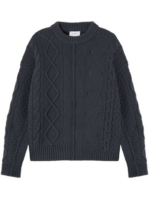 Axel Arigato Noble cable-knit sweater - VOLCANIC ASH
