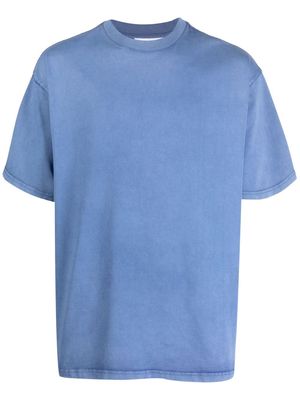 Axel Arigato organic-cotton embroidered-logo T-shirt - Blue