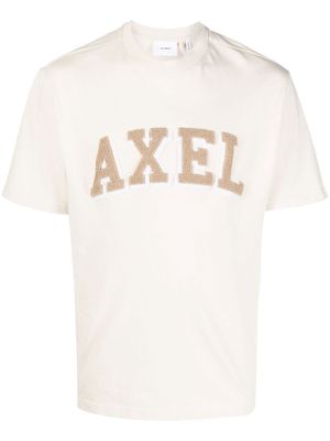 Axel Arigato organic logo-print T-shirt - Neutrals