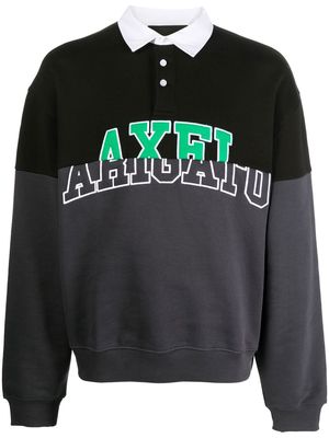 Axel Arigato polo-collar sweatshirt - Black