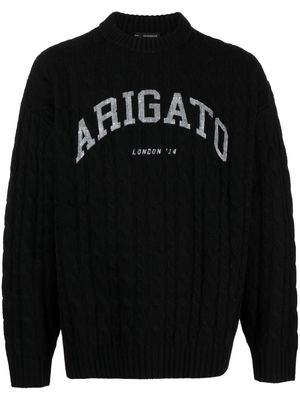 Axel Arigato Prime cable-knit jumper - Black