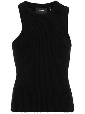 Axel Arigato ribbed-knit asymmetric tank top - Black