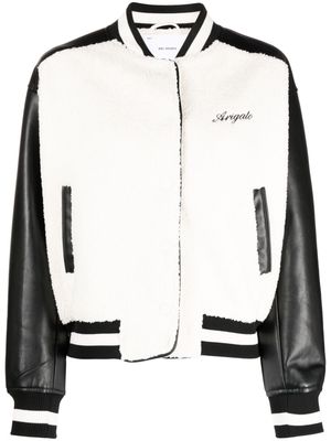 Axel Arigato Saul faux-shearling bomber jacket - White